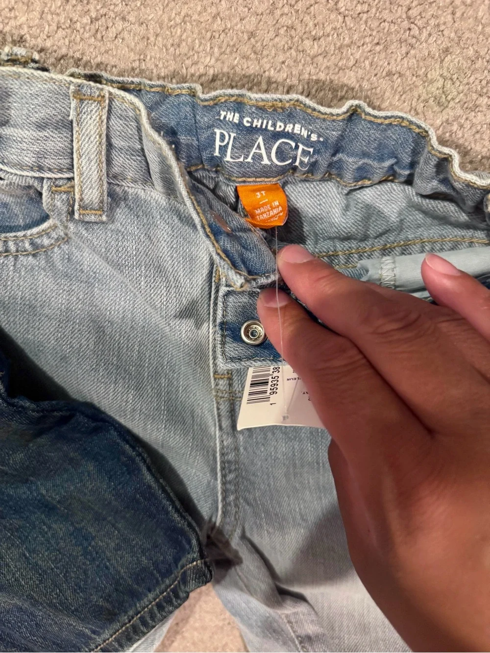 The Children's Place Boys' Denim Shorts Duo - Dark Blue & Light Blue - 3T